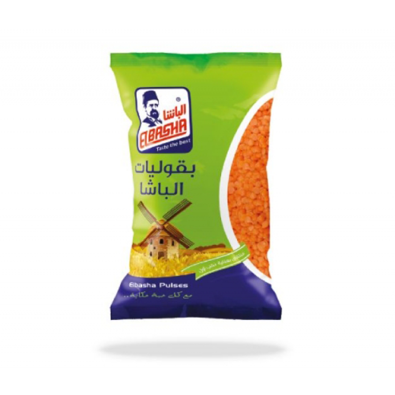 عدس مجروش الباشا 800غم *12(طرد 12)(سعر الحبة 0.779)