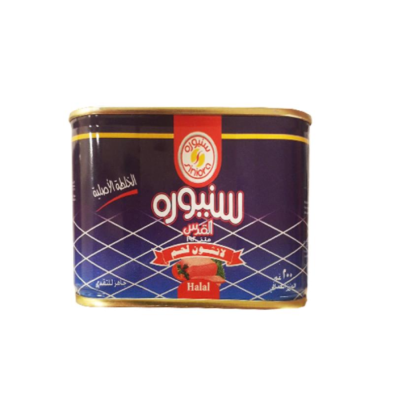 لانشون سنيورة بقري 200غم(كرتونة 24 حبة )(سعر الحبة0.79166)