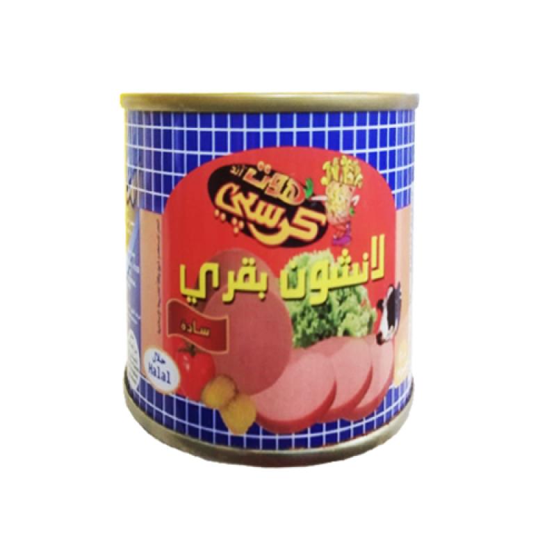 لانشون كرسبي بقري 200غم*24(كرتونة 24 حبة )
