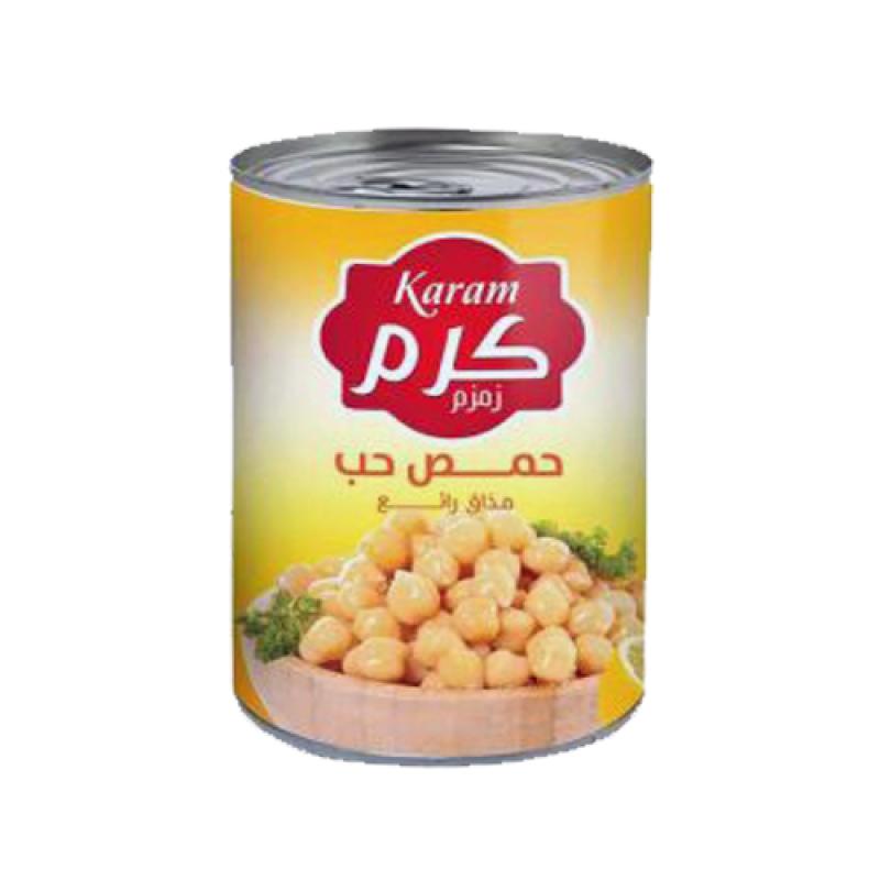 حمص حب كرم علب 380غم /سهل الفتح (كرتونة 24 حبة )