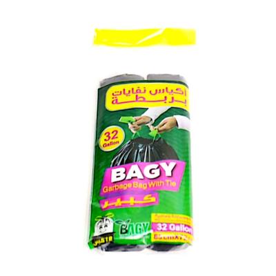 أكياس نفايات مع ربطة (Bagy Garbage Bags10 Galon 18 pcs WithTie )كرتونه (20حبة )سعر القطعة