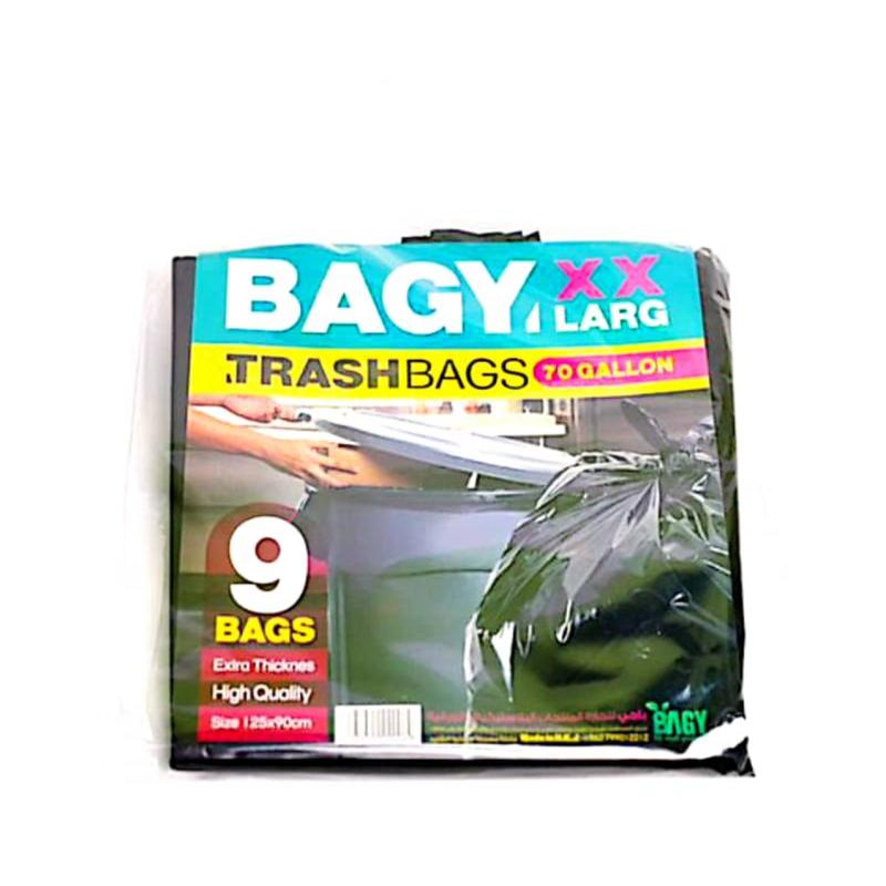 أكياس نفايات (Bagy Garbage Bags 70 Gallon (90*125cm) )كرتونه (10حبة )سعر القطعة